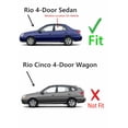 thumbnail image 2 of Driver Left Side Rear Door Window Door Glass Compatible with Kia Rio 4 Door Sedan 2001-2005 Models, 2 of 4