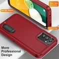 thumbnail image 4 of for Samsung Galaxy A13 5G Case, Samsung A13 5G Phone Case with Built in Kickstand, Shockproof/Dustproof/Drop Proof Military Grade Protective Cover for Galaxy A13 5G,Black/Red, 4 of 14
