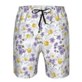 thumbnail image 4 of Naloa Daisies Flowers Men's Beach Shorts, Surfing shorts, Swim trunks, Quick Dry Swim Trunks for Surfing Beach Fun - X-Large, 4 of 9