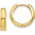 thumbnail image 1 of 10K Yellow Gold Polished Hinged Hoop Earrings (11 X 12) Made In Turkey 10y7916, 1 of 5