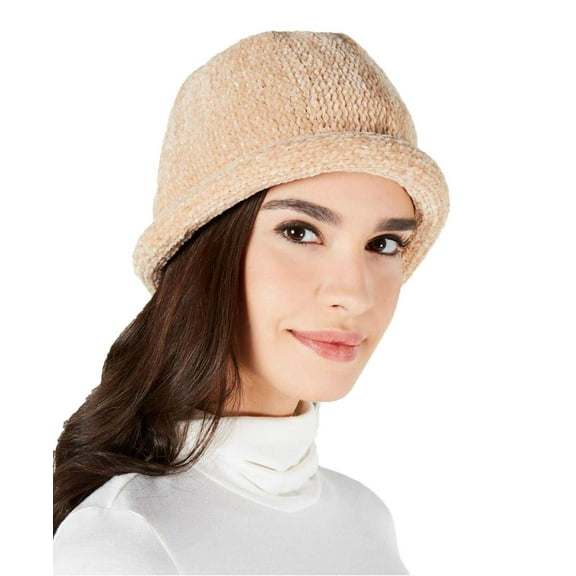 August Hat Chenille Roll-up Hat (Beige)