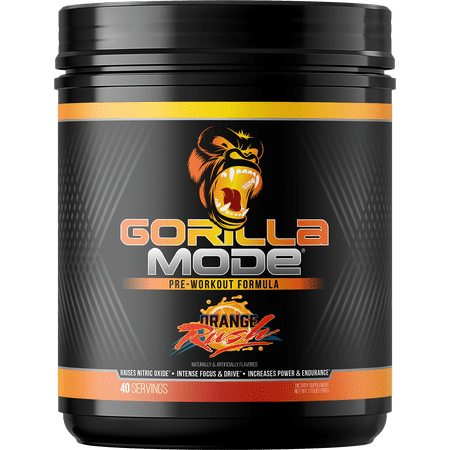 Gorilla Mode Pre-Workout, Orange Rush, 796 g