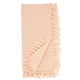 thumbnail image 4 of Fennco Styles Lizette Fringed Festive Cotton Napkins 20-inch Square, Set of 4 - Pink Dinner Napkins for Everyday Use, Holidays, Banquets, Family Gatherings and Special Occasions, 4 of 4