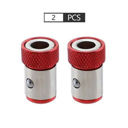 

2/5Pcs Screwdriver Bits Magnetic Ring 1/4 Alloy Steel Strong Magnetizer Screw