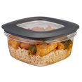 thumbnail image 1 of Recipiente Rubbermaid Premier para almacenamiento de alimentos, 1,2 L, gris, sin BPA, 1 of 6