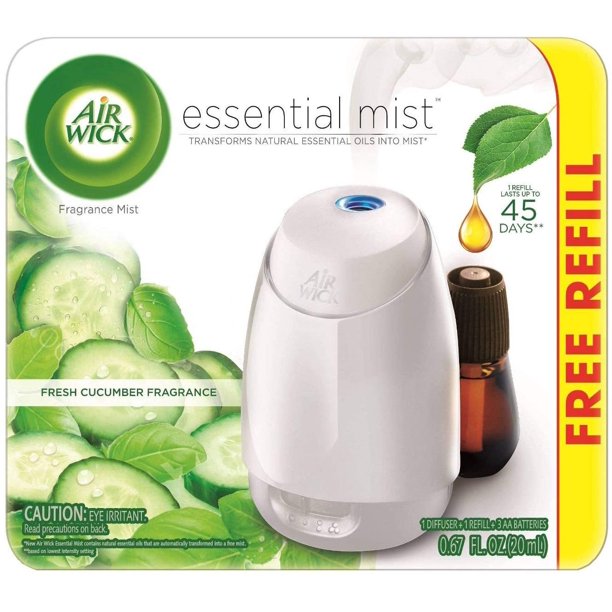 Air Wick Fresh Cucumber Fragrance Essential Mist with Free Refill 0.67