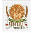 thumbnail image 3 of Ambesonne Thanksgiving Shower Curtain, Give Thanks Words, 69"Wx70"L, Multicolor, 3 of 3