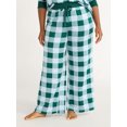 thumbnail image 3 of Joyspun Women's Hacci Knit Buffalo Plaid Sleep Pants, 30.5” Inseam, Sizes XS-3X, 3 of 7