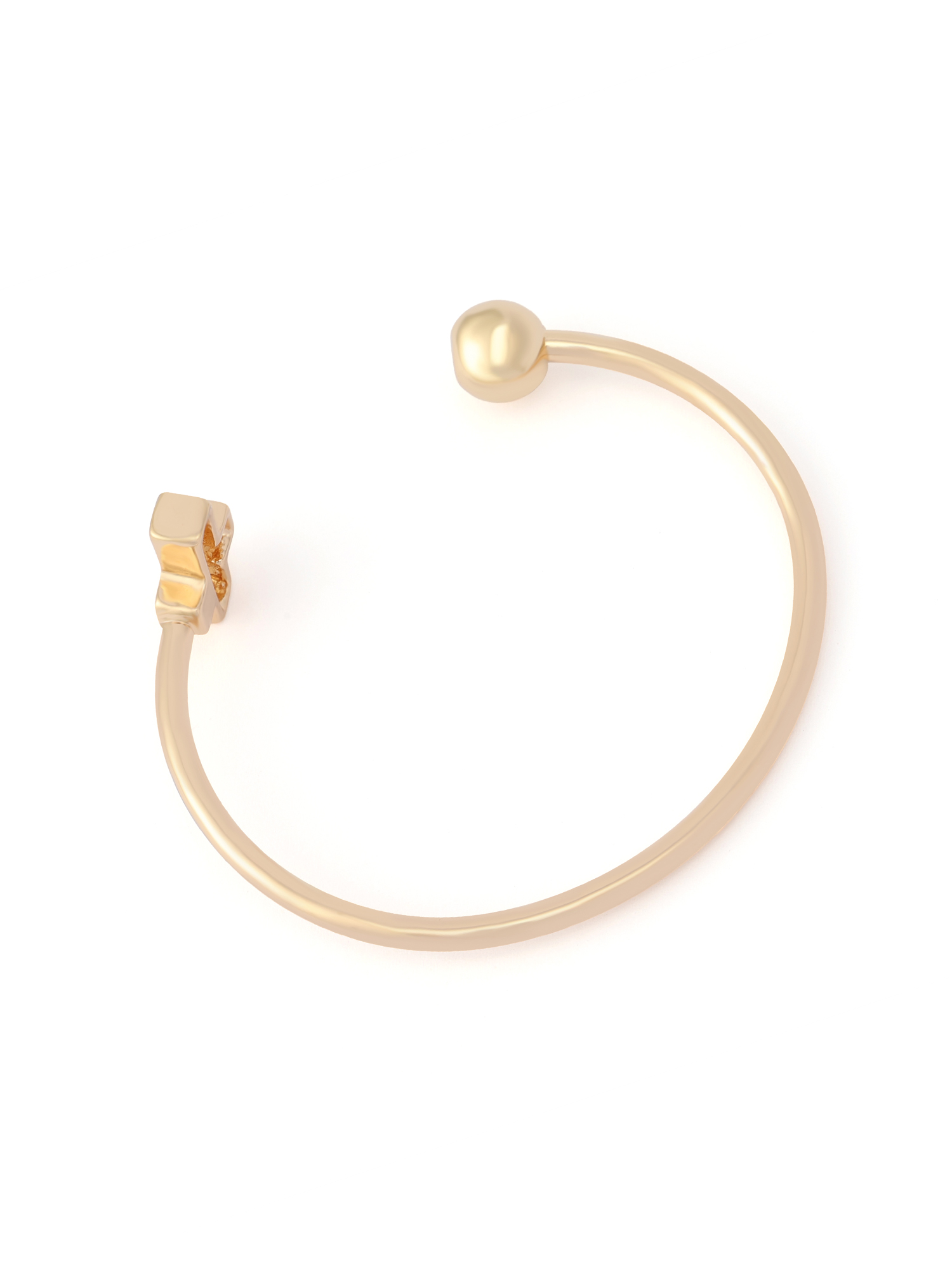 Madden NYC Women's Fashion Gold-Tone Cross Cuff Bracelet