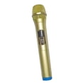 thumbnail image 3 of Micrófono de apoyo para escenario de canto, disfraz de micrófono, actividad de grabación para niños pequeños, niñas y niños, disfraz de periodista Azul dorado, 3 of 8