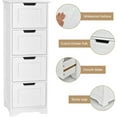 thumbnail image 5 of XPOPR Bathroom Floor Cabinet with 4 Drawers, 12 x 12 x 32 Inch, Freestanding Storage for Bath Living Room, Wooden Bathroom Cabinet for Home Office (White), 5 of 9