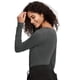 thumbnail image 2 of Camisa de manga larga Underscrub COZYFIT para mujer gris oscuro XL, 2 of 6