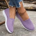 thumbnail image 2 of oqasdz Women Casual Shoes Plus Size Slip On Close Toe Mesh Breathable Flat Bottom Walking Shoes Solid Color Comfort Trendy Versatile Summer Outdoor, 2 of 7