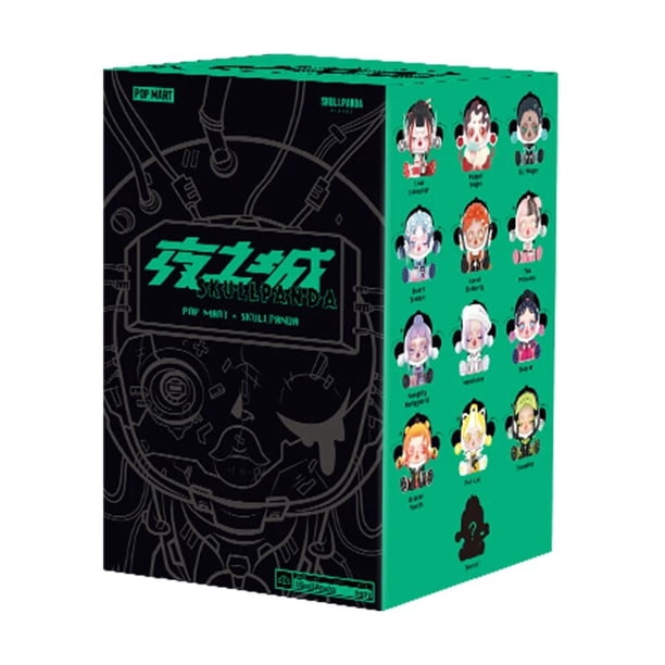 Caja ciega POP MART Skullpanda City of Night Series, 1 unidad/12 unidades, regalo de cumpleaños, caja misteriosa de juguete para niños