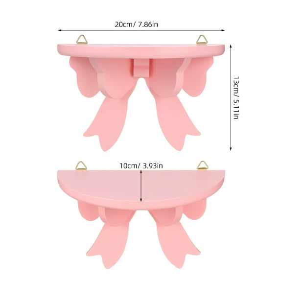 TOYMYTOY Display Shelf Wooden Shelf Pink 1Set