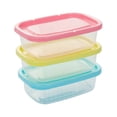 thumbnail image 4 of MIANGASTORE 4pcs 200ml Refrigerator Storage Container Rectangular Meal Prep Containers Bento Lunch Boxes Fridge Storage Organizer Box ( ), 4 of 6