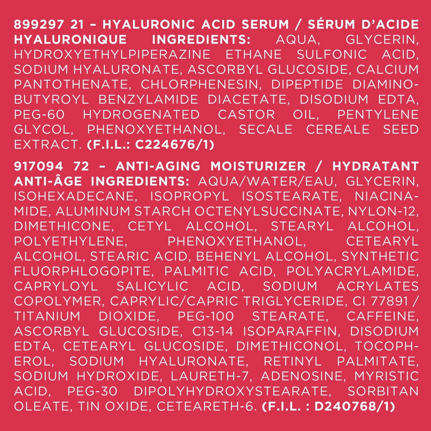 L'Oréal Paris Hydration Routine, HA serum + Cream