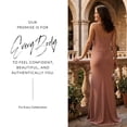 thumbnail image 5 of David’s Bridal, The Edit by DB Studio Women's Formal Sheath Dress with Asymmetrical Straps, Full Length, Jersey, 5 of 6