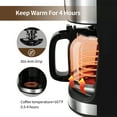 thumbnail image 4 of Kuhitley Coffee Maker with Grinder 12 Cups, Programmable Grind and Brew Coffee Machine with Warming Plate, Automatic Drip Coffee Pot with 60 oz Glass Carafe BPA Free, 950W, Black, 4 of 10