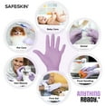 thumbnail image 3 of SAFESKIN Nitrile Disposable Gloves, 50-Count Pack, Light Duty, Small Size, Powder Free - For Food Handling, First Aid, Hair Coloring, Baby and Pet Care - Premium Medical Exam Gloves, 3 of 7