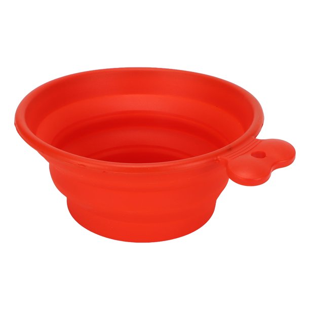 Cats Travel Water Food Bowls, Portable Easy Cleaning Safe Food Grade Silicone Collapsible Dog Bowls Lightweight For Outdoor ANGGREK Rojo