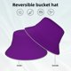 thumbnail image 2 of Fotbe Purple Sombrero Tipo Pescador con Estampado – Sombrero de Sol de Algodón de Moda para Playa, Golf, Pesca, 2 of 6