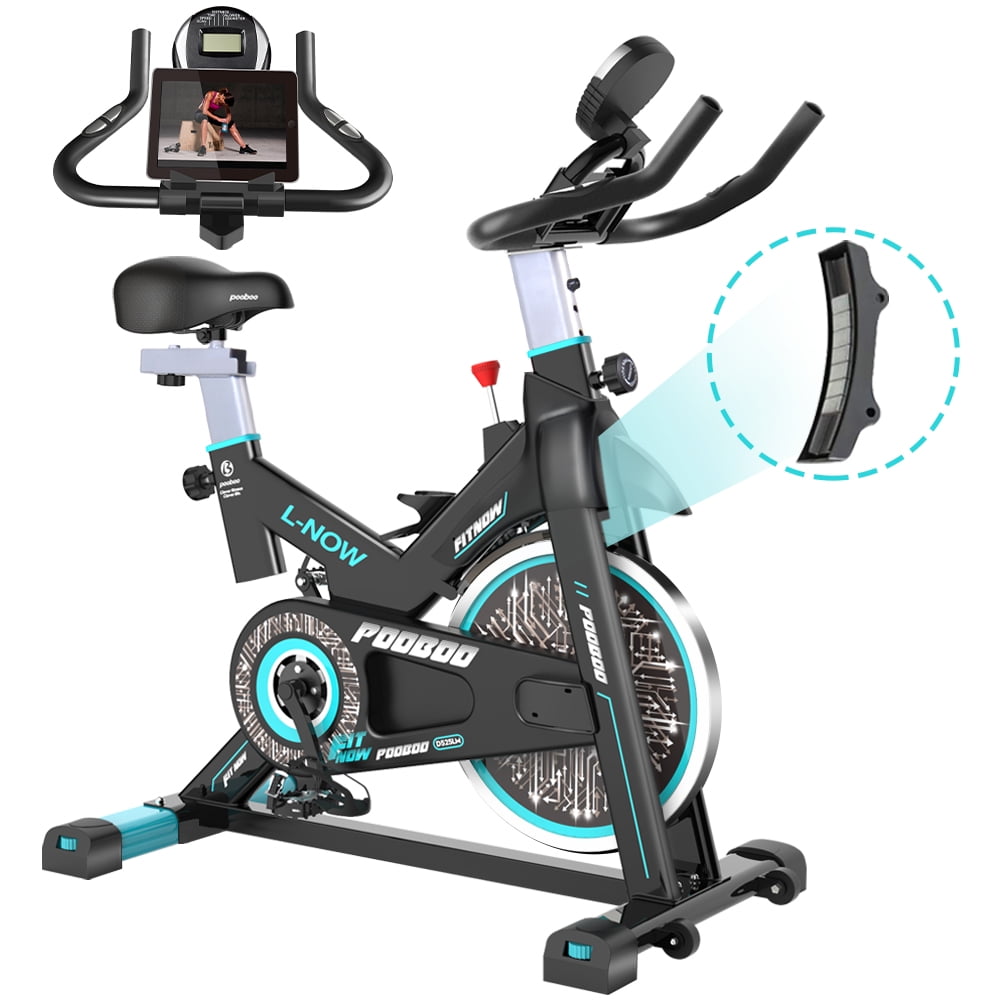 pooboo Indoor Cycling Bike,350 Lbs Weight Capacity Exercise Bike,Stationary Bike for Home Workout 