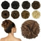 thumbnail image 2 of Extensión de moño 100% cabello humano, moño desordenado, coleteros para el cabello rizado, extensiones de cola de caballo para mujeres y niñas, postizo de donut Updo, negro azabache Xemadio WMZL-664-4, 2 of 5