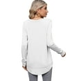 thumbnail image 7 of SHIBEVER Long Sleeve T-Shirts for Women Fall Tops Basic Workout Casual Tunics Shirts White Blouses Size XXL, 7 of 7