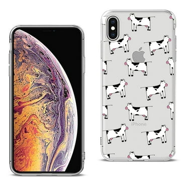 Reiko brand for Iphone Xs Max Design Air Cushion Case With Cow In Blue