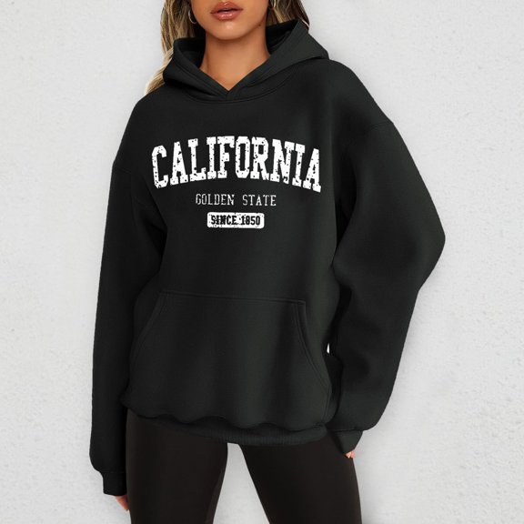 SIYUDAN Women's Sweatshirts Hoodies Long Sleeve Hoodie Women's Hoodies Pullover Oversized Hoodie for WomenLight Gray Sweatshirt for Women Fall Hoodies Preppy Clothes