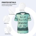 thumbnail image 4 of Daiia Not All Those Who Wander Are Lost1 Mens Baseball Jersey Button Down Shirts Short Sleeve Sports Uniforms-3X-Large, 4 of 9