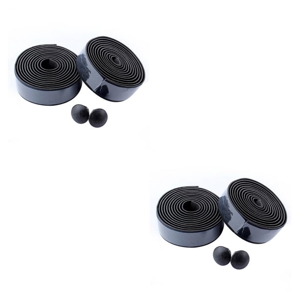 Eigraketly 1 par de cintas para manillar, cómodas cintas simples para envolver, cuero hueco, accesorios para barras de bicicletas de carretera, cinturón Negro 2piezas Eigraketly CBP198698