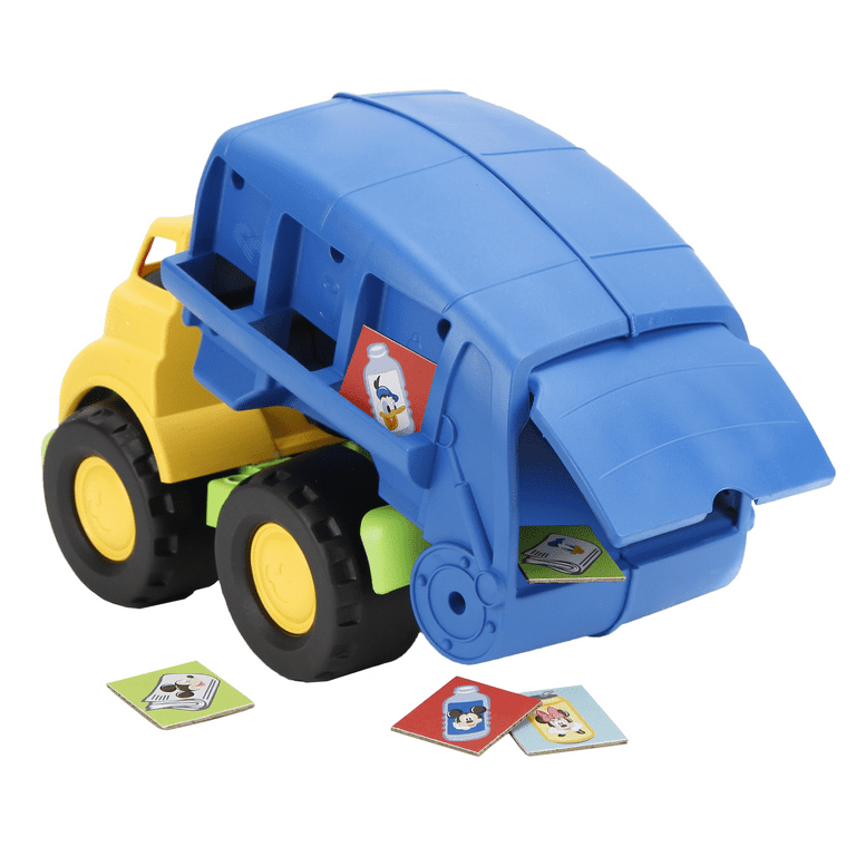 Green Toys Disney Mickey Mouse Blue Recycling Truck Play Vehicle 100 Recycled Plastic