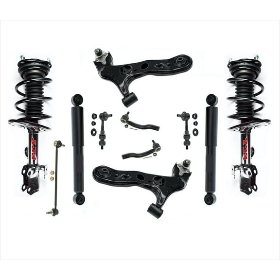 Front Struts Shocks Control Arms Tie Rods & Links For 06-12 Toyota Rav4 06-12 V6