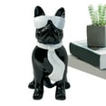 thumbnail image 4 of French Bulldog Statue, Resin Dog Statue Decoration, Modern Bulldog Figurines with Scarf Glasses, Home Decor Statue for Living Room, Bedroom, Coffee Table, 4 of 9