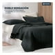 thumbnail image 3 of Edredón Ligero Reversible Pinsonic Velvet Esquimal Colcha Doble Vista (Individual, Negro grisáceo), 3 of 8
