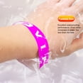 thumbnail image 4 of 100 Pcs VIP Disposable Wristbands Waterproof Fluorescent Color Bracelets Self-Adhesive ID Wrist Bands for Events Festivals Bars Concerts, 4 of 8