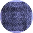 thumbnail image 1 of Ahgly Company Indoor Round Abstract Blue Contemporary Area Rugs, 8' Round, 1 of 4