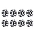 thumbnail image 1 of Uxcell 8 Roulements de Rail de Rainure SG20 U 6x24x11mm Roue à Rouleau de Rainure en U (GCr15) Roulements en Acier Chromé, 1 of 4