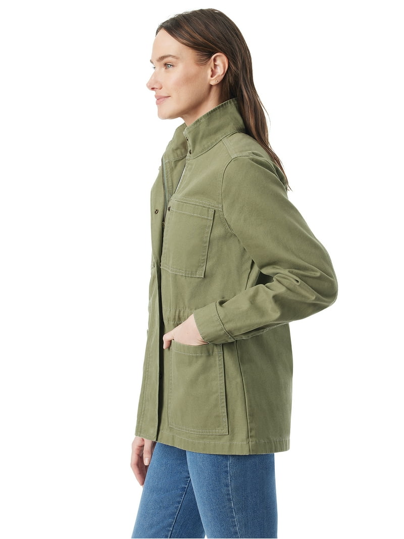 ジャケット・アウター ORGANICWOOLSURVIVALCLOTH UTILITY JACKET Gloria Vanderbilt Utility Jacket, Sizes XS-XXXL - Walmart.com