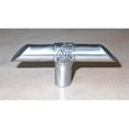thumbnail image 1 of DArtefax DHK67-SH Modern Form Bar with leaf Motif Knob, Shiny, 1 of 1