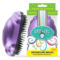 Knot Genie Detangling Hair Brush for Kids (Lilac Loveliness)| Original Full Size | Perfect for Curly Hair, Gently Separate Tangles, Leaves Hair Smooth & Shiny | The Pain Free Knot Detangler