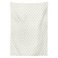 thumbnail image 3 of Ambesonne Retro Tablecloth Rectangular Table Cover, Star Like Classy, 60"x90", Apricot Yellow and White, 3 of 4
