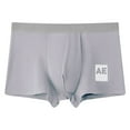 thumbnail image 2 of Nrmvnmi Men's Underwear Casual Plain Color Boxers Briefs, Breathable Soft Comfy Boxers Trunks Gray-XL, 2 of 4