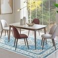 thumbnail image 6 of Topllen Ultra-Thin 3x5 Washable Vintage Area Rug - Boho Non-Slip Washable Rug for Entryway,Kitchen,Bathroom,Office Rug,Stain Resistant Small Carpet (Blue,3'x5'), 6 of 8