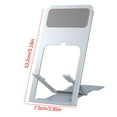 thumbnail image 3 of Portable Lazy Flat Folding Stand Desktop ABS Mobile Phone Stand Tablet Folding Bracket Mobile Phone Stand Clearance, 3 of 6