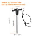 thumbnail image 2 of Unique Bargains T Handle Lock Pins, 25/64' Pin Dia. 3-15/16' Usage Length Stainless Steel Push-Button Quick Release Pin, 2 of 5