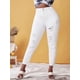 thumbnail image 1 of Pantalones vaqueros rotos angustiados de gran altura. Rosegal  Vaqueros de talla grande, 1 of 5