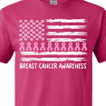 thumbnail image 4 of Inktastic Breast Cancer Awareness Pink Ribbons and Flag T-Shirt, 4 of 5